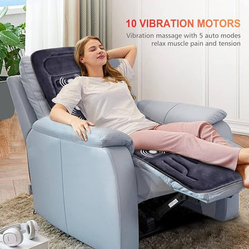 Anko Full Body Massage Mat, Massage Pad with 10 Vibration Motors, Back Massager Pad with Heat (Container Product without Box) - Imported from UK